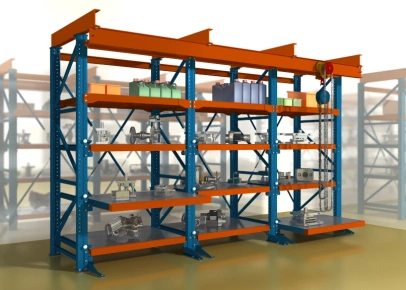 Стеллажи с выкатными платформами